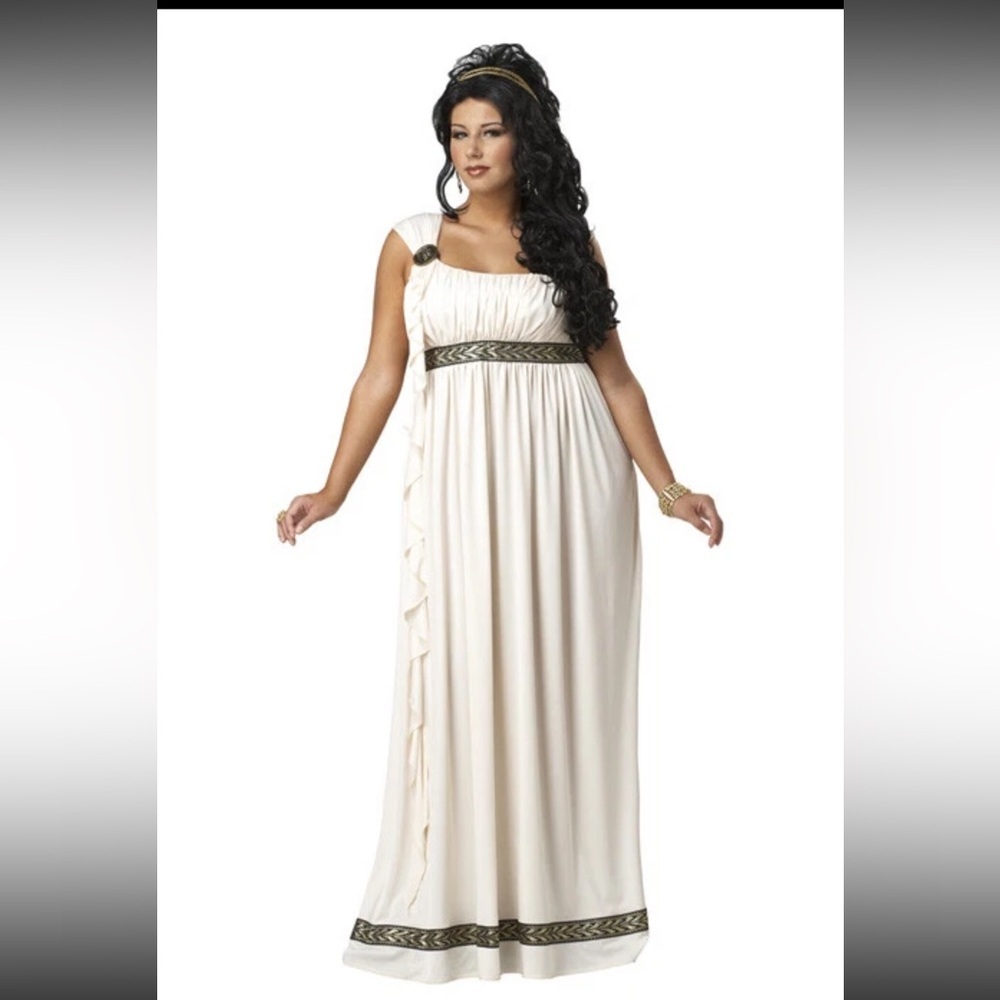 Olympic Goddess Greek Roman Toga Empress Spartan Womens Costumes‎ Plus 1x